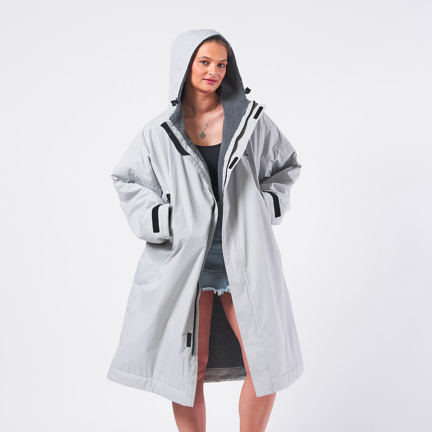 Adult Changing Robe - Light Grey