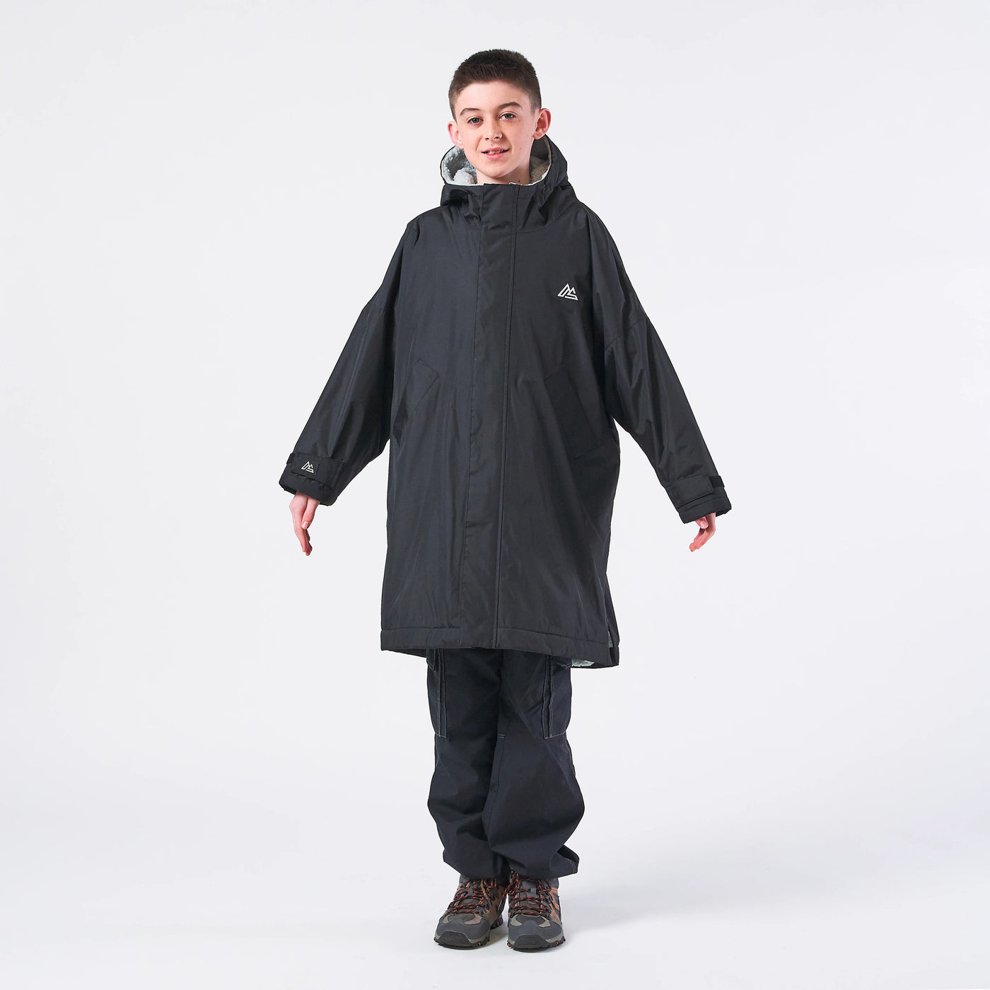 Kids Changing Robe - Black – onesnug