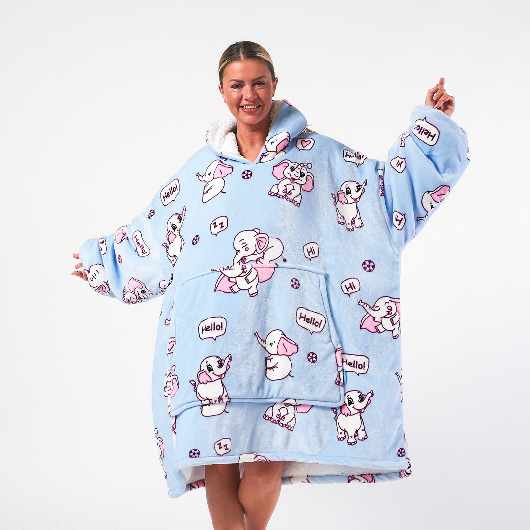 Hoodie Blanket Elephant – onesnug