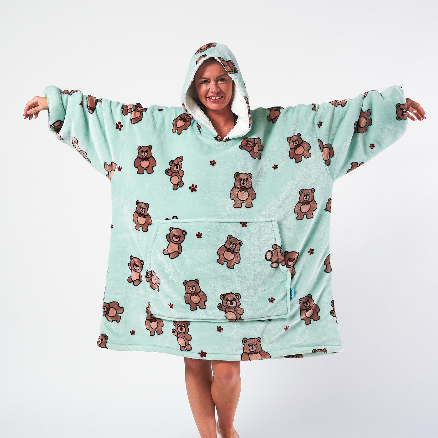 Teddy hoodie blanket sale