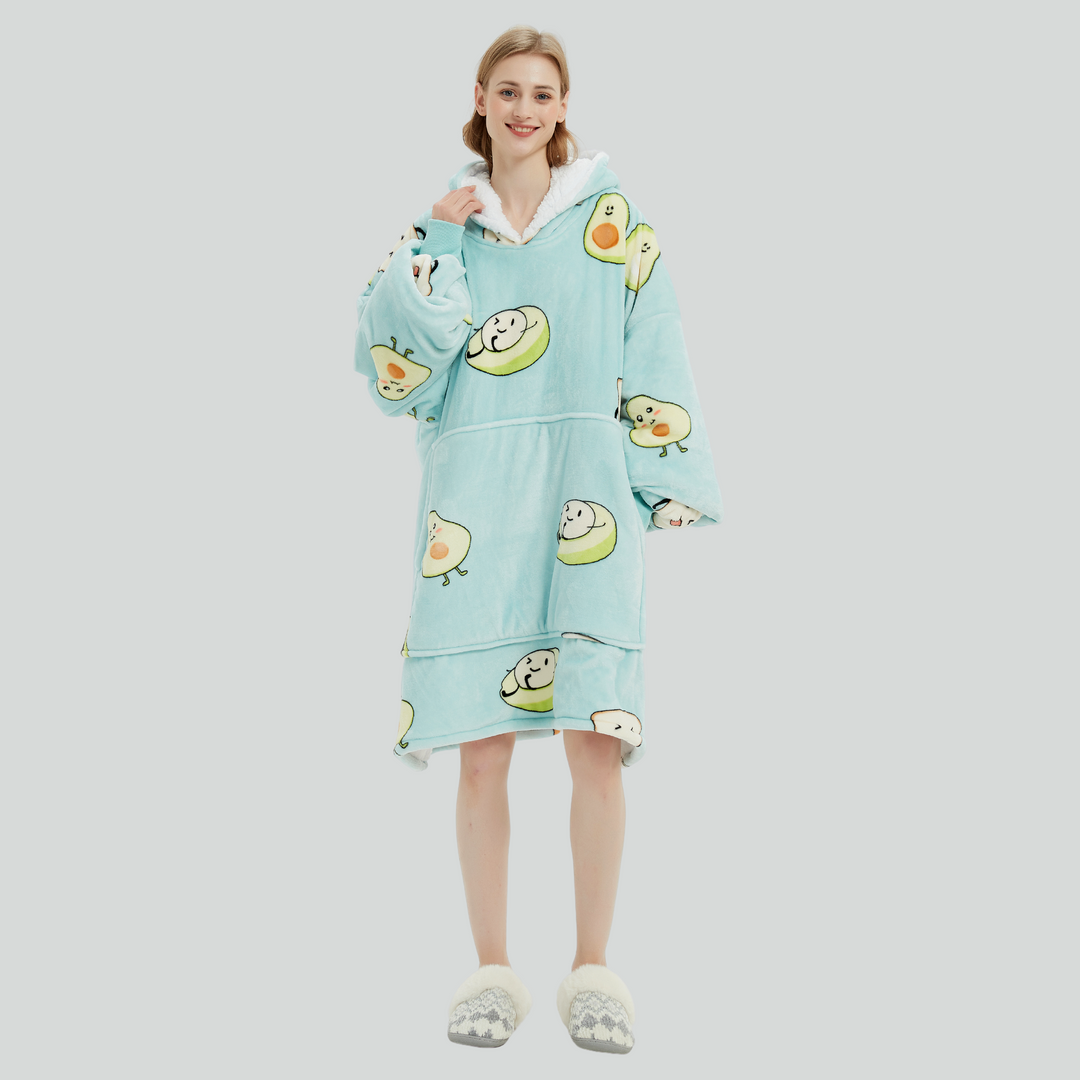 Hoodie Blanket Avocado – onesnug1