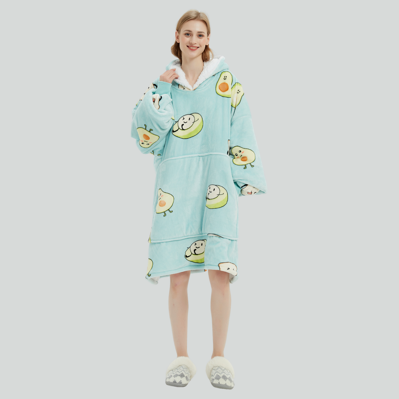 Hoodie Blanket - Avocado