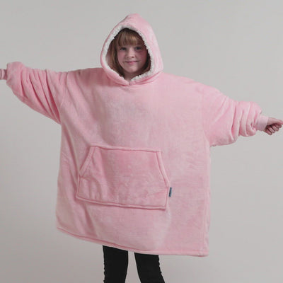 Kids Hoodie Blanket - Pink