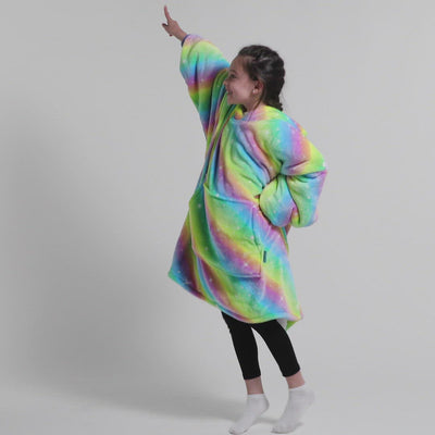 Kids Hoodie Blanket - Rainbow