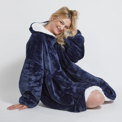 Hoodie Blanket - Navy