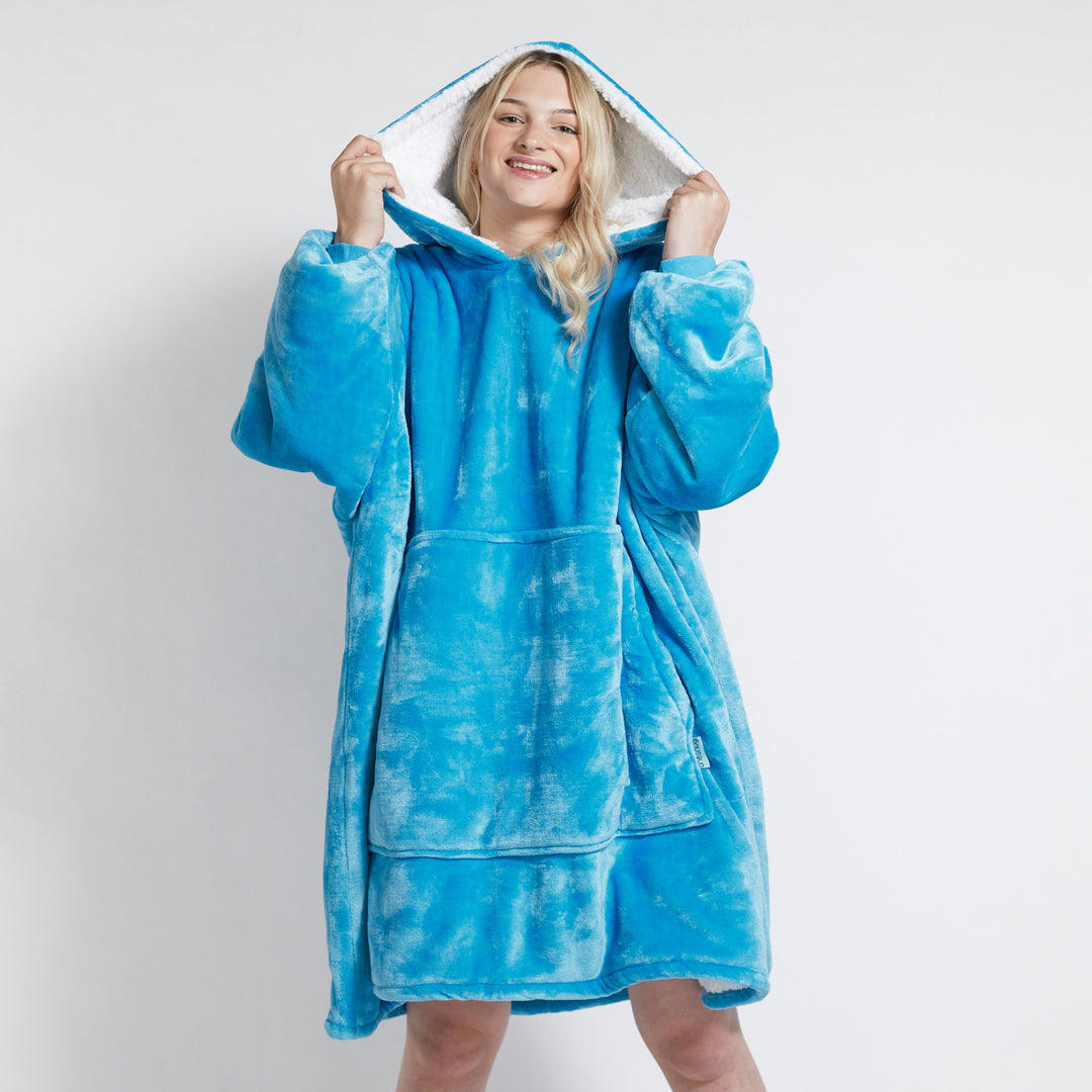 Light Blue Oodie Hooded Blanket Oodie Retailers Hoodie Blanket Sky