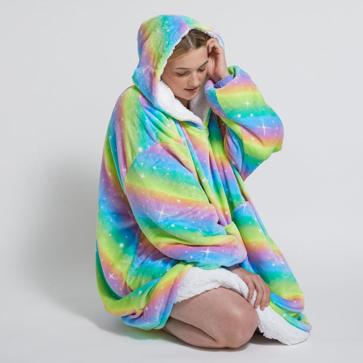 Hoodie Blanket Rainbow – onesnug - Main Image