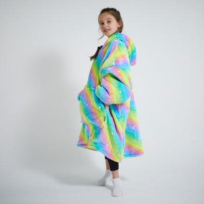Kids Hoodie Blanket - Rainbow