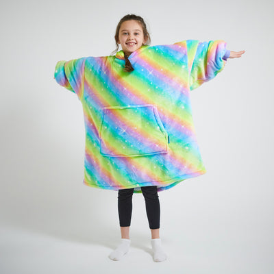 Kids Hoodie Blanket - Rainbow